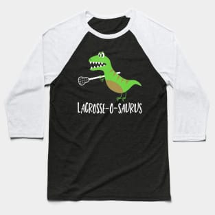 Lacrosse T-Shirt Lax Player Dinosaur Dino Lover Sport Baseball T-Shirt